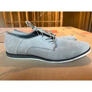 Calvin Klein Kadon grey suede dress casual oxford shoes 10.5